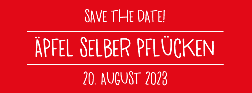 Äpfel selber pflücken Event in Edingen am 20. August 2023 - Obstbau DER APFEL SCHNEIDER